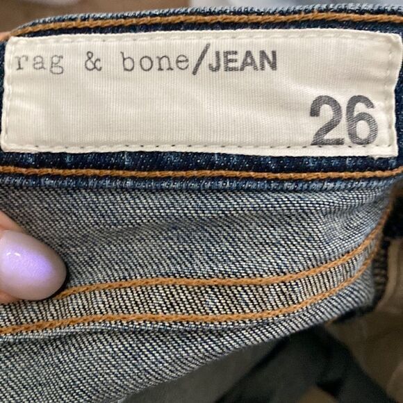 Rag & Bone Blue Medium Chamberlain Wash Relaxed Fit Jeans - Picture 5 of 9